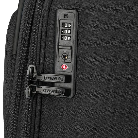 Travelite Kick Off 4 roues Valise cabine L 78 cm avec soufflet d'extension