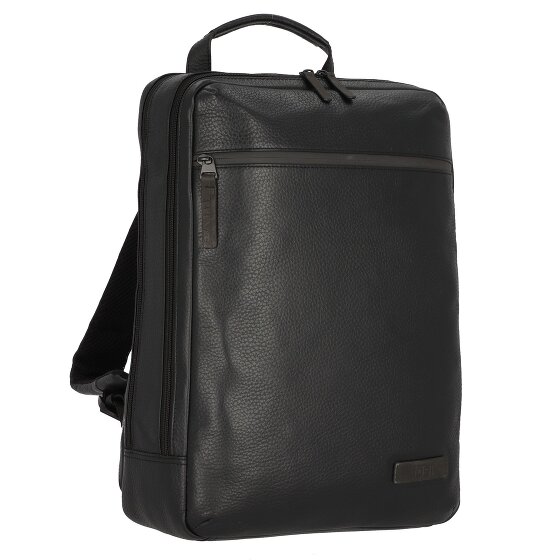 Jost Sac à dos Stockholm en cuir, compartiment pour ordinateur portable 46 cm