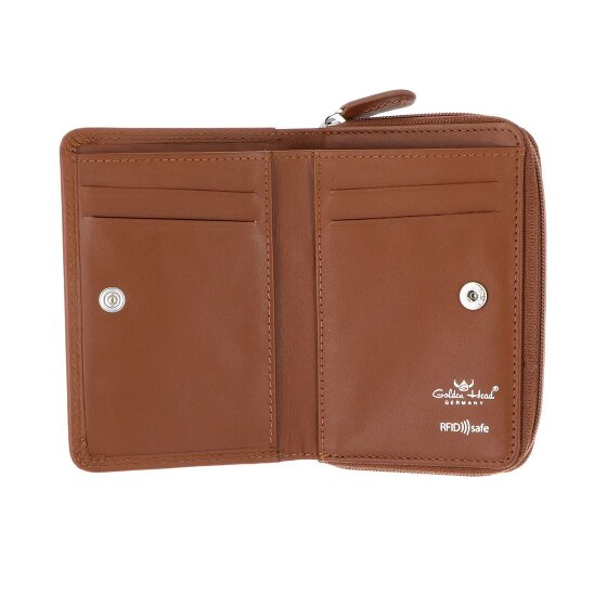 Golden Head Polo Porte-monnaie Protection RFID Cuir véritable 11.5 cm