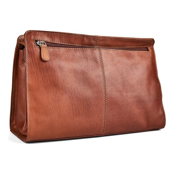 Esquire Dallas Trousse de toilette Cuir véritable 30 cm