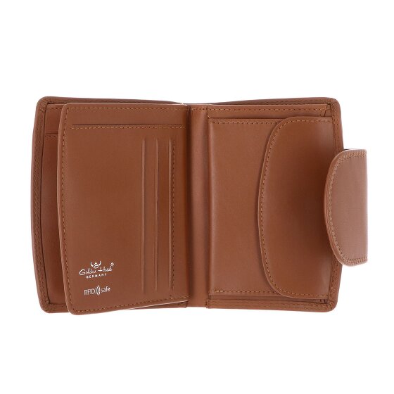 Golden Head Polo Porte-monnaie Protection RFID Cuir véritable 12.5 cm