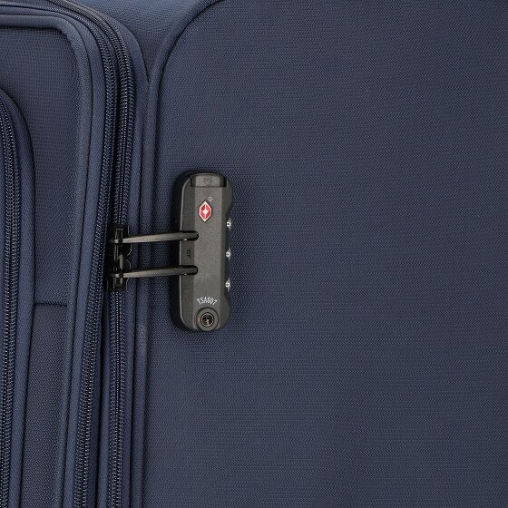 d&n Travel Line 9704 4 roulettes Trolley L 78 cm avec soufflet d'extension