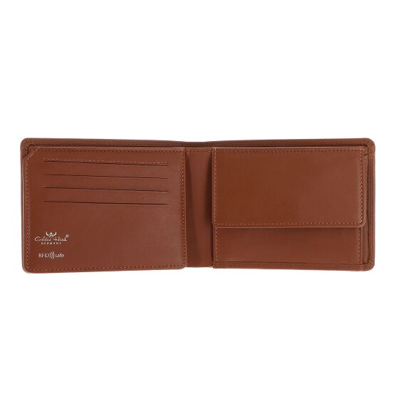 Golden Head Polo Porte-monnaie Protection RFID Cuir véritable 12.5 cm