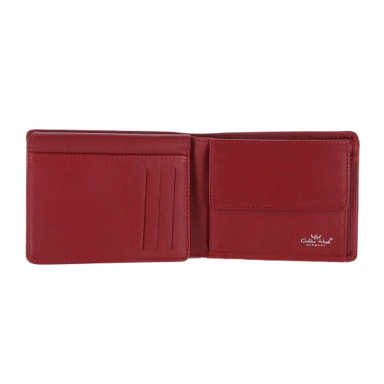 Golden Head Polo Porte-monnaie Protection RFID Cuir véritable 12 cm
