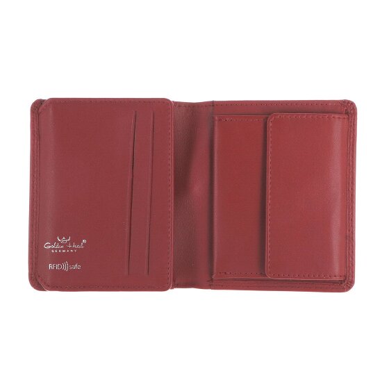 Golden Head Polo Porte-monnaie Protection RFID Cuir véritable 8.5 cm