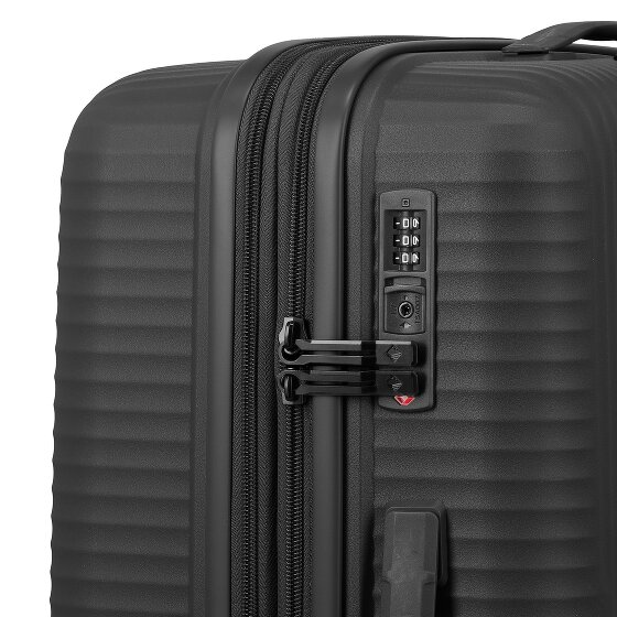 Travelite Air Stripe 4 roulettes Set de valises 3 pièces avec soufflet d'extension