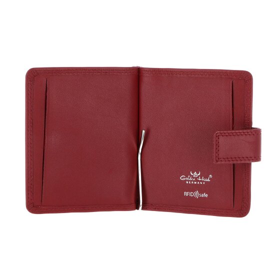 Golden Head Polo Porte-monnaie Protection RFID Cuir véritable 10 cm