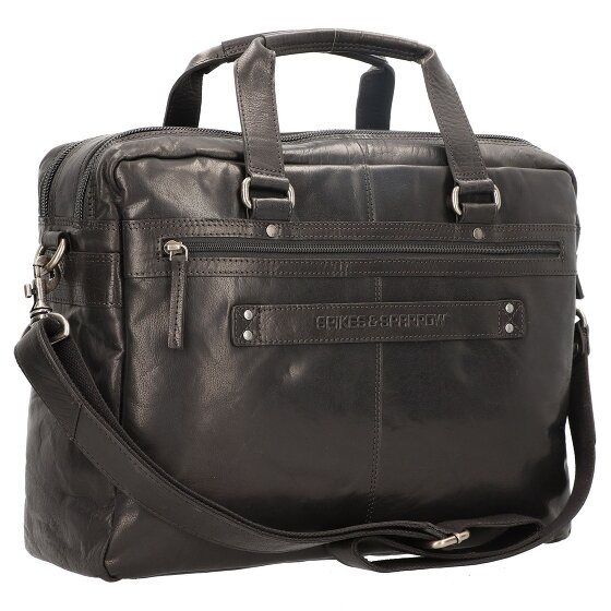 Spikes & Sparrow Porte-documents en cuir 41 cm compartiment pour ordinateur portable