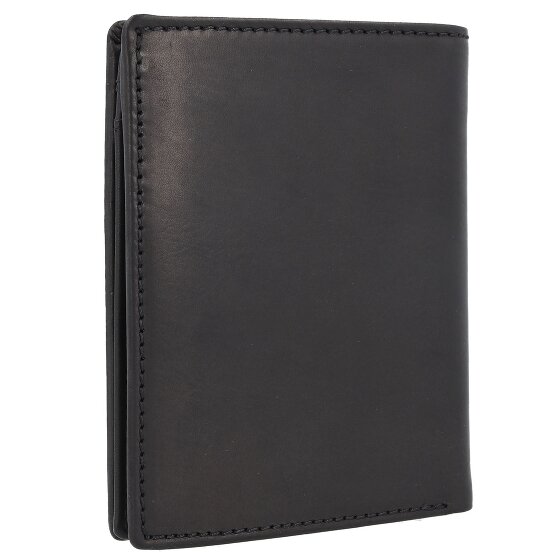 Greenburry Pure Black Porte-monnaie Protection RFID Cuir 10.5 cm
