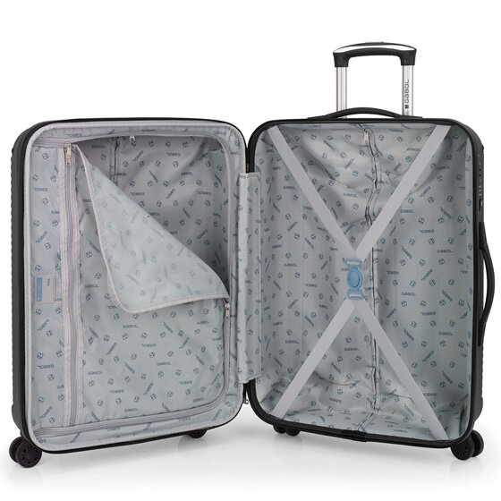 Gabol Balance XP 4 roulettes Set de valises 3 pièces avec soufflet d'extension