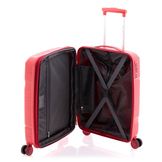 Gladiator 3800 4 roulettes Trolley de cabine 55 cm avec soufflet d'extension
