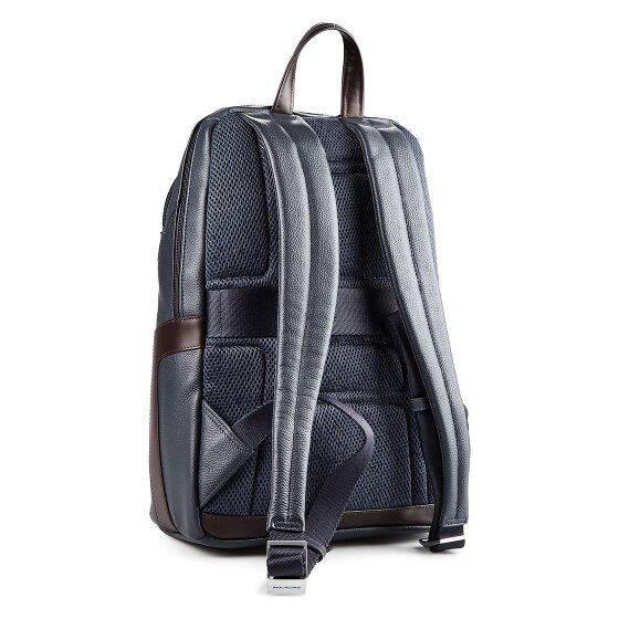 Piquadro Daypack Cuir véritable 39 cm Compartiment ordinateur