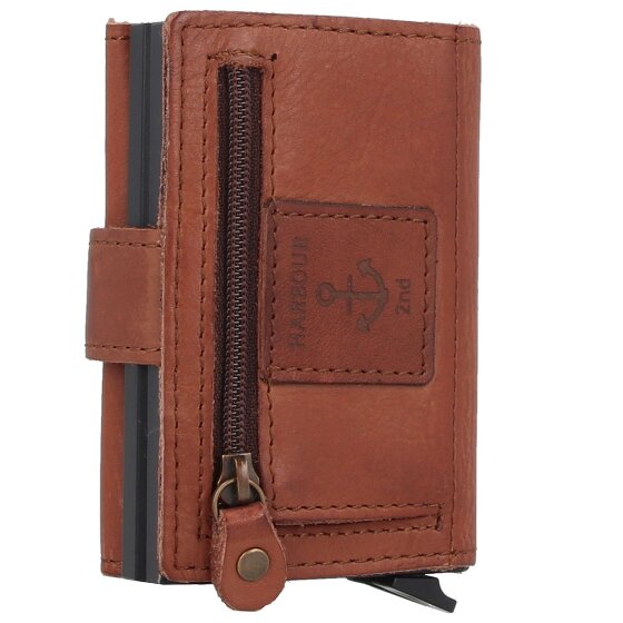 Harbour 2nd Anchor Love Robin 2 Étui pour cartes de crédit Protection RFID Cuir véritable 6 cm