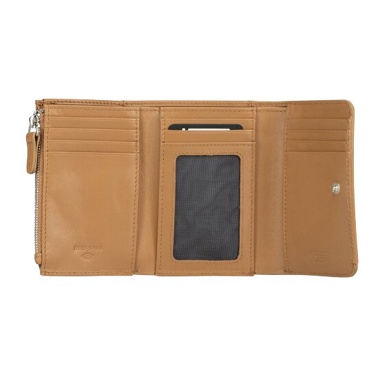 Jost Arva Porte-monnaie Protection RFID Cuir véritable 12 cm