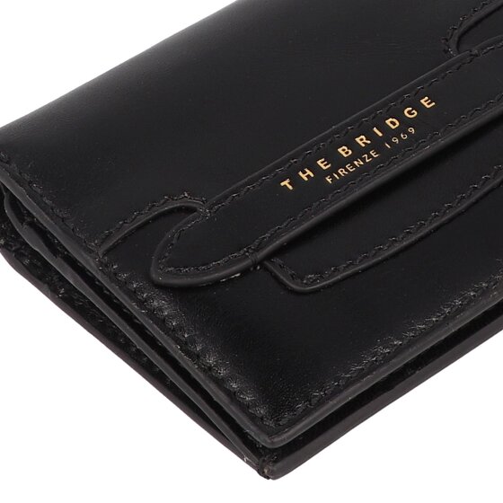 The Bridge Lucrezia Porte-monnaie Protection RFID Cuir véritable 11 cm
