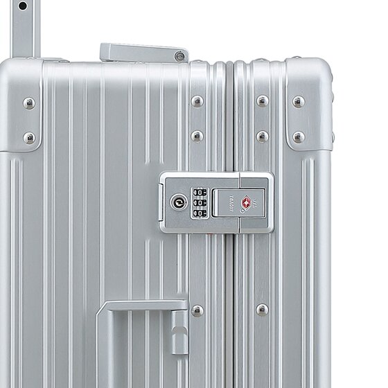 Aleon Valise cabine Traveler Domestic à 4 roues en Aluminium, 55 cm