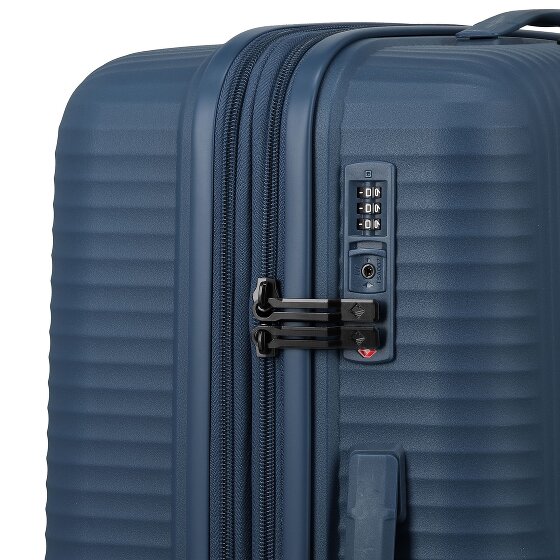 Travelite Air Stripe 4 roulettes Set de valises 3 pièces avec soufflet d'extension