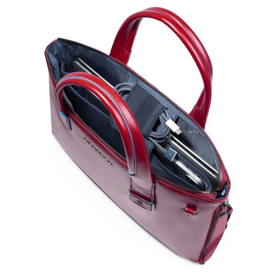 Piquadro Blue Square Sac de shopper Cuir 38 cm Compartiment pour ordinateur portable avec soufflet d'extension