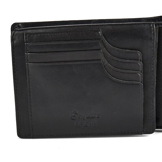 Esquire Silk Porte-monnaie Protection RFID Cuir véritable 12 cm
