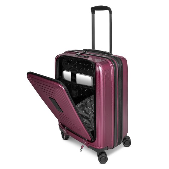Redolz Essentials 14 4 roues Valise cabine S 55 cm Compartiment ordinateur avec soufflet d'extension