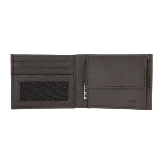 oxmox Leather Porte-monnaie Protection RFID Cuir véritable 11 cm