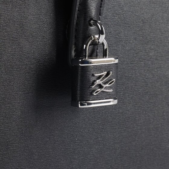 Karl Lagerfeld Autograph Mini sac à main Cuir véritable 17.5 cm