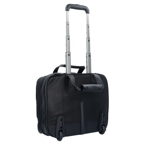 Harold's Ivy Lane 2 roues Valise business Cuir véritable 36 cm Compartiment ordinateur