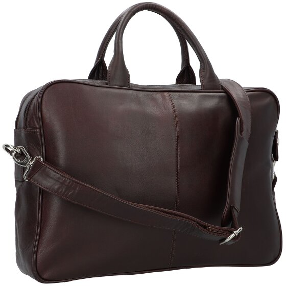 Dermata Attaché-case Cuir véritable 40 cm Compartiment ordinateur