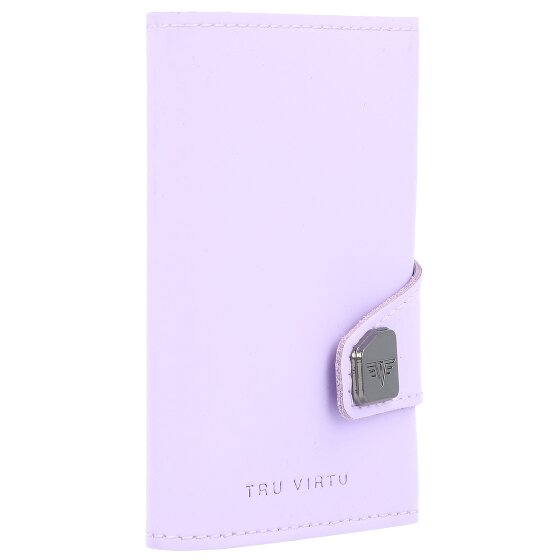 Tru Virtu Click & Slide Porte-cartes de crédit Porte-monnaie RFID en cuir 6,5 cm