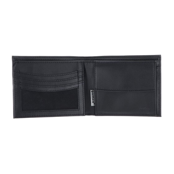 oxmox Leather Porte-monnaie Protection RFID Cuir véritable 12 cm