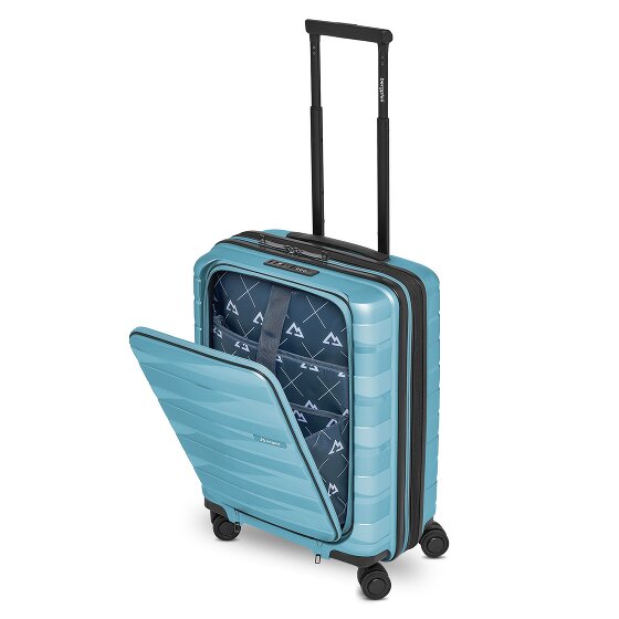 Bergpfeil Travel 4 roulettes Trolley de cabine 55 cm Compartiment pour ordinateur portable avec soufflet d'extension