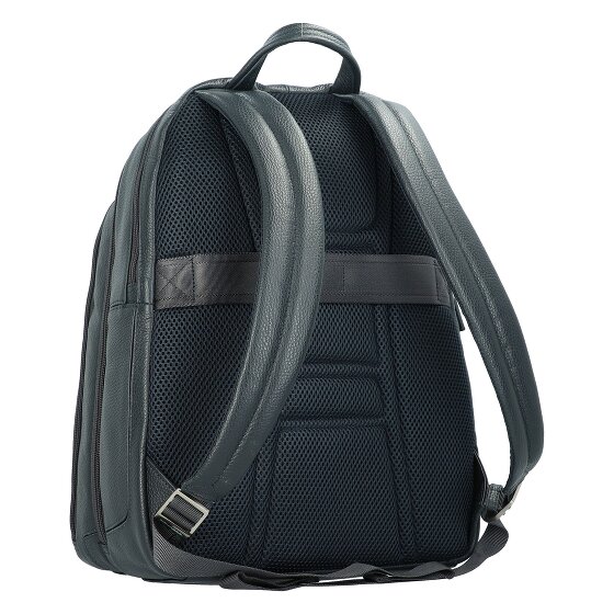 Piquadro Sac à dos en cuir Vibe 43 cm, compartiment pour ordinateur portable