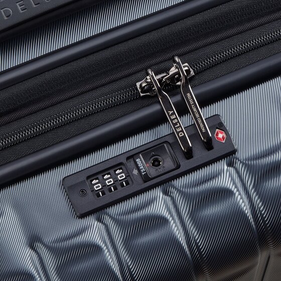 Delsey Paris Longitude 4 roulettes Trolley de cabine 55 cm avec soufflet d'extension
