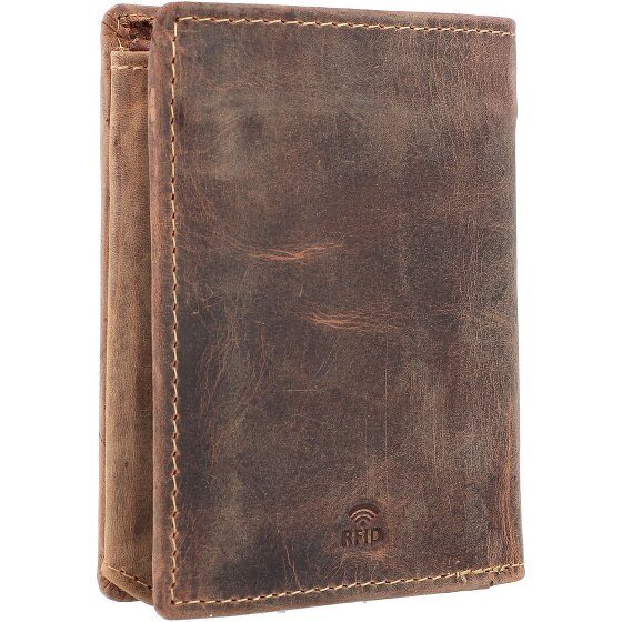 Greenburry Porte-monnaie Vintage RFID en cuir 10 cm