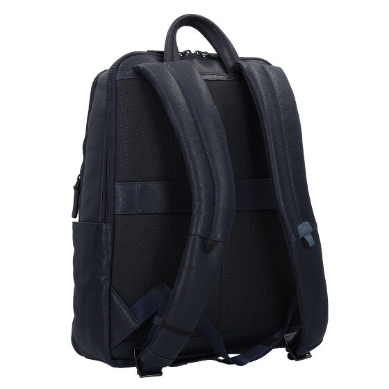 Piquadro Paavo Daypack Cuir véritable 43 cm Compartiment ordinateur
