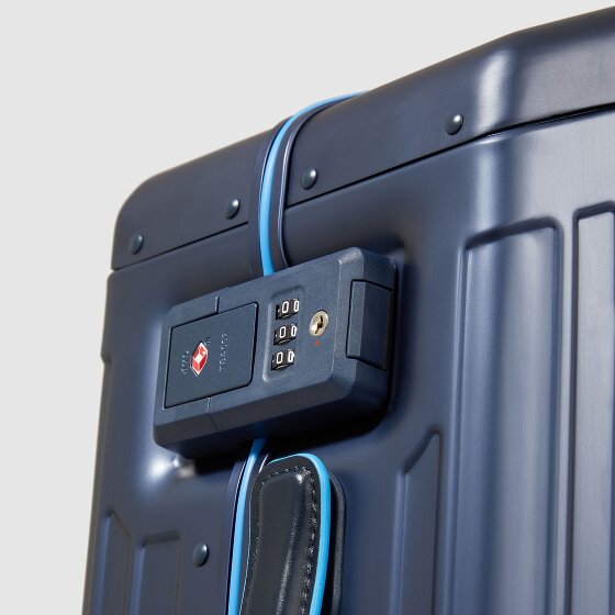 Piquadro Valise cabine PQ-Alub à 4 roues en Aluminium, 69 cm