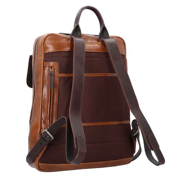 Castelijn & Beerens Rien Sac à dos professionnel Protection RFID Cuir véritable 40 cm Compartiment ordinateur