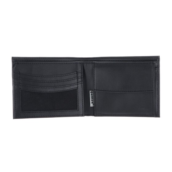 oxmox Leather Porte-monnaie Protection RFID Cuir véritable 12 cm