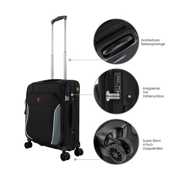 Traveller PROnature 4-roues trolley cabine 54 cm