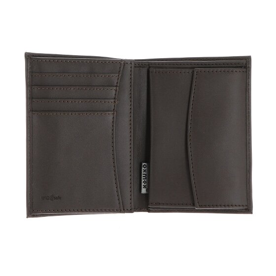 oxmox Leather Porte-monnaie Protection RFID Cuir véritable 10 cm