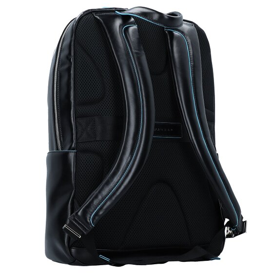 Piquadro Blue Square Sac à dos en cuir 43 cm Compartiment pour ordinateur portable