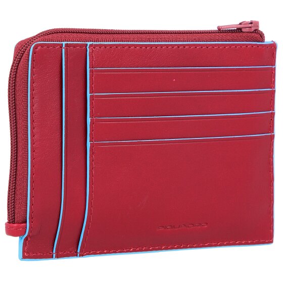 Piquadro Blue Square Porte-cartes de crédit RFID en cuir 12 cm