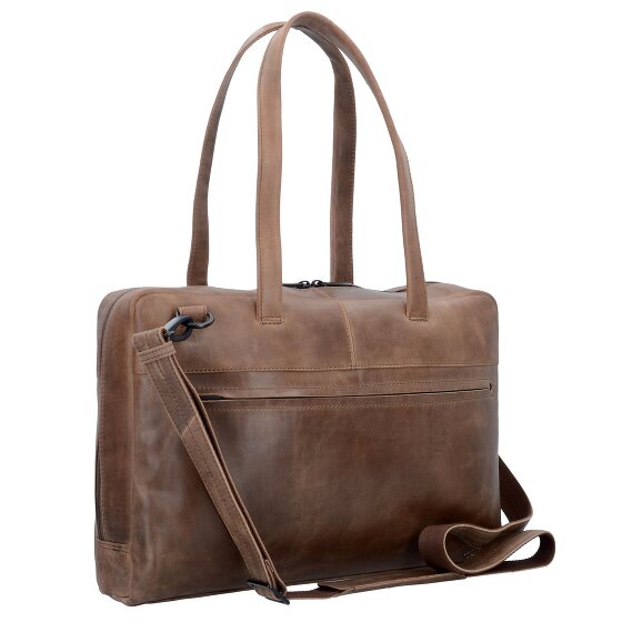 Plevier Pure Sac à bandoulière en cuir 43 cm Compartiment pour ordinateur portable