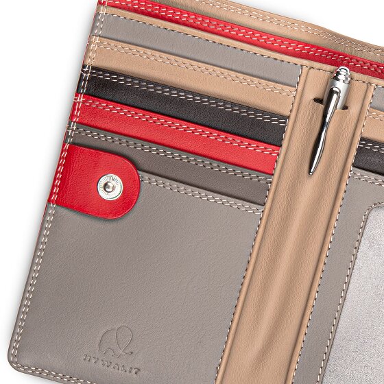 Mywalit Porte-monnaie Protection RFID Cuir véritable 8 cm