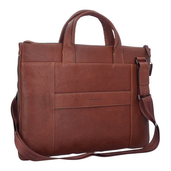 Piquadro Black Square Porte-documents en cuir 42 cm Compartiment pour ordinateur portable