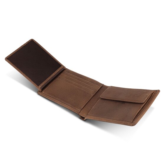 Redolz Leather Essentials QF Porte-monnaie en cuir RFID 12 cm