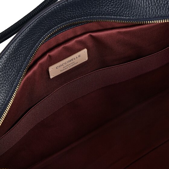Coccinelle Myrtha Sac à bandoulière Cuir véritable 40 cm Compartiment ordinateur