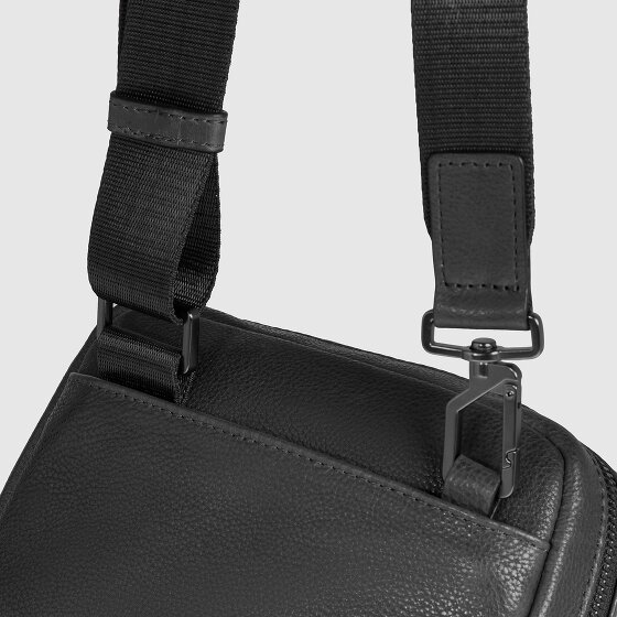 Piquadro Cronus Sac à bandoulière Cuir véritable 18 cm