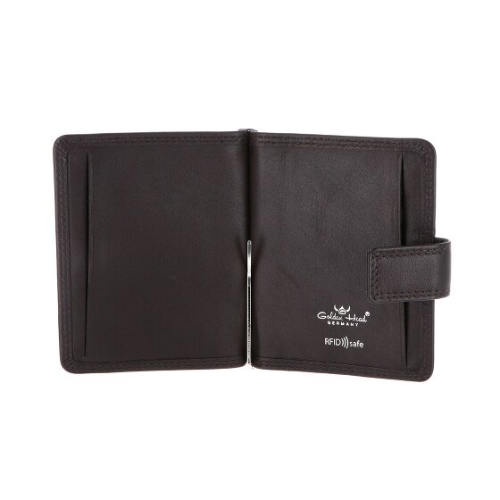 Golden Head Polo Porte-monnaie Protection RFID Cuir véritable 10 cm