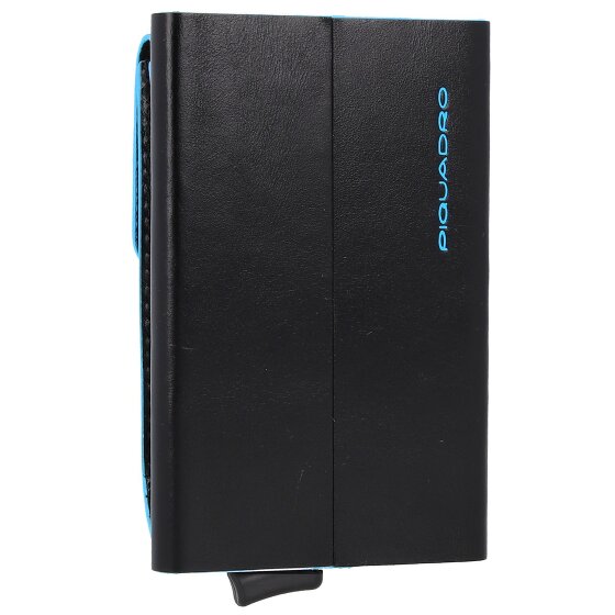 Piquadro Blue Square Porte-cartes de crédit en cuir 6 cm